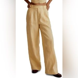 Madewell The Harlow Wide-Leg Pant in 100% Linen